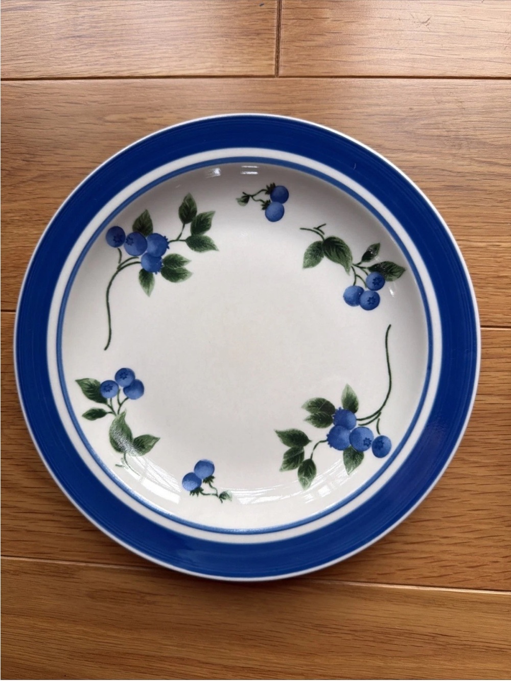 LL Bean Blueberry Stoneware Salad Plates 8.5” Set Of 2 Retired Cottagecore - Picture 4 of 6